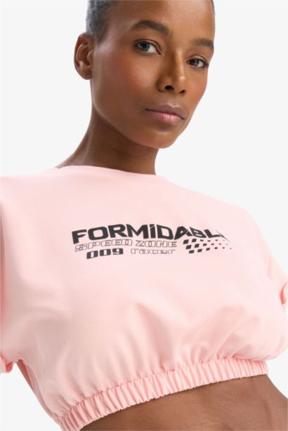 T-shirt de sport imprimé à col rond de DeFactoFit