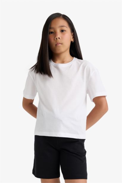 Детские однотонные шорты Relax Fit Basic на резинке