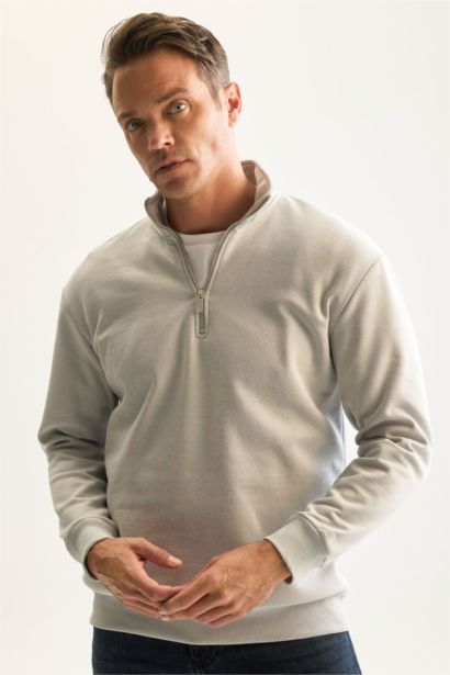 Comfort Fıt Kalın Sweatshirt Kumaşı Sweatshirt