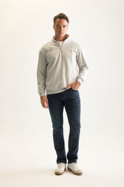 Comfort Fıt Kalın Sweatshirt Kumaşı Sweatshirt