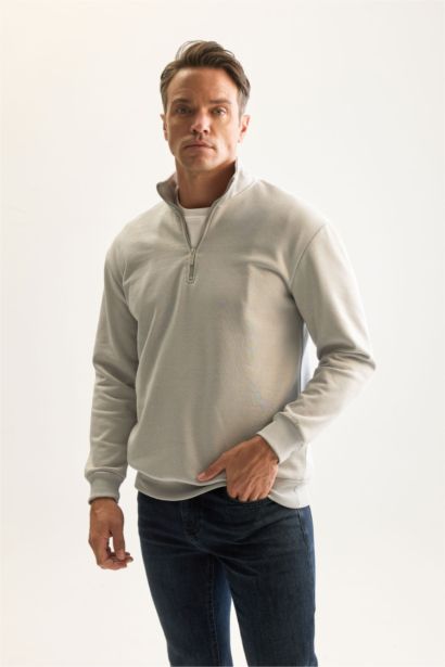 Comfort Fıt Kalın Sweatshirt Kumaşı Sweatshirt