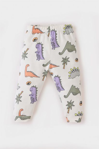 Baby Boy Dinosaur Printed Top Bottom 2 Piece Pajama Set
