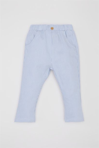 Ensemble de sweatshirt imprimé à col rond et pantalon rayé pour bébé garçon