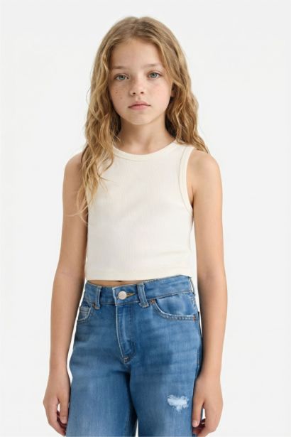 كروب توب بناتي سادة بياخة مستديرة