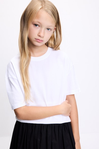 Girl Relax Fit Crew Neck Short Sleeve T-Shirt