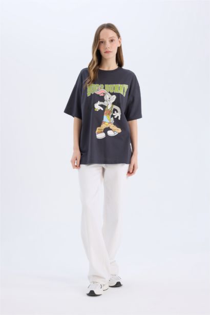 Looney Tunes Oversize Fit Printed T-Shirt