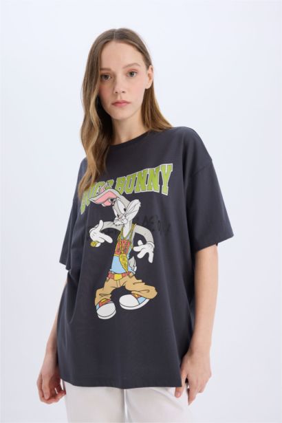 Looney Tunes Oversize Fit Printed T-Shirt