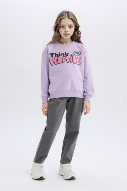 Pantalon Jogging imprimé à taille élastique pour Fille