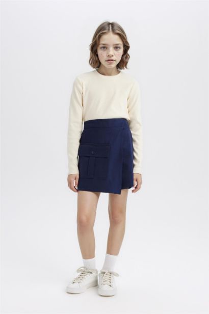 Girl Gabardine Skirt