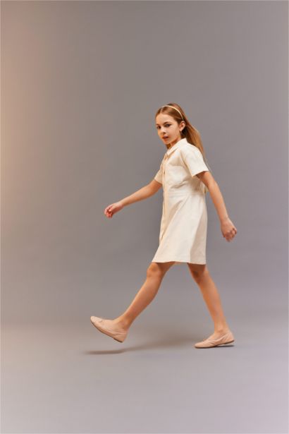 Short Sleeve Woven Dress