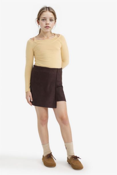 T-shirt slim à manches longues pour Fille