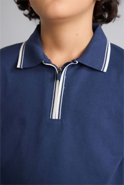 T-shirt Polo en piqué à manches courtes pour garçon