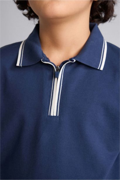 T-shirt Polo en piqué à manches courtes pour garçon