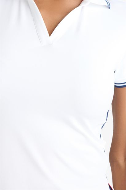 Standart Fit Polo Yaka Sporcu Kısa Kollu Tişört