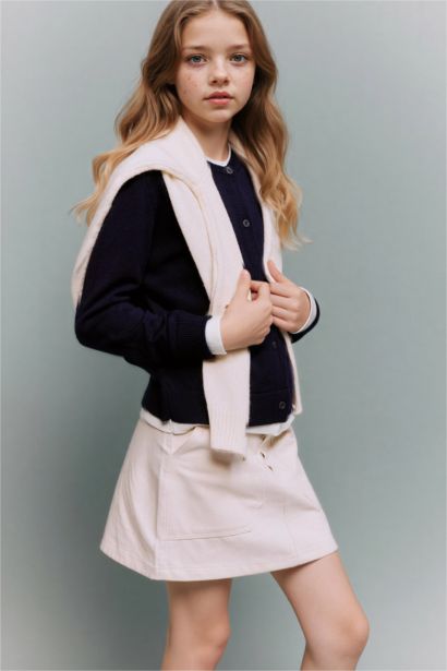 Girl Gabardine Skirt