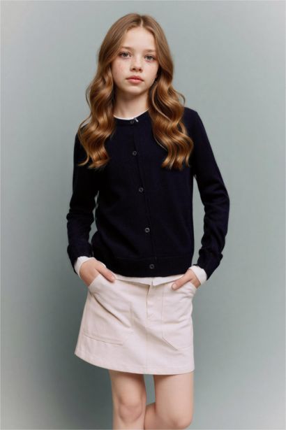 Girl Gabardine Skirt