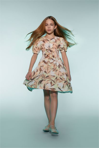 Short Sleeve Woven Dress