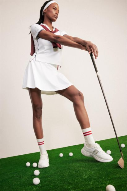 DeFactoFit Standard Fit Pleated Mini Tennis Skirt