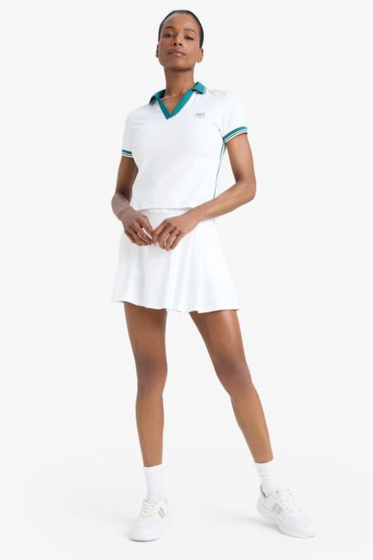 DeFactoFit Standard Fit Pleated Mini Tennis Skirt