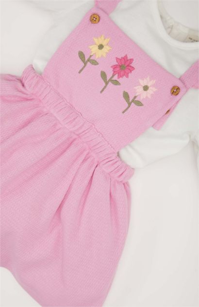 طقم بيبي بناتي فلورال - قطعتين