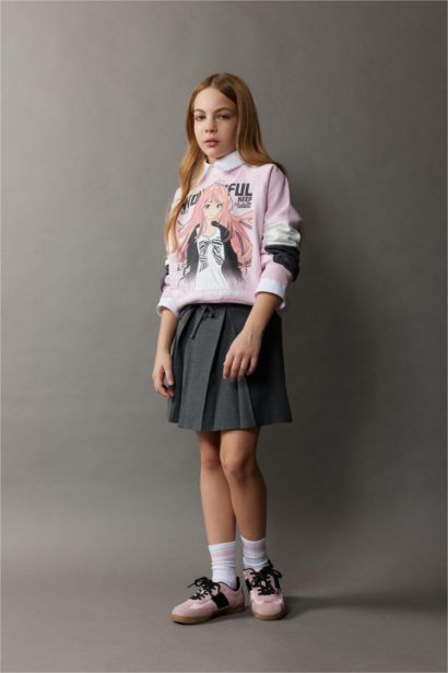 Pileli Etek Kız Çocuk