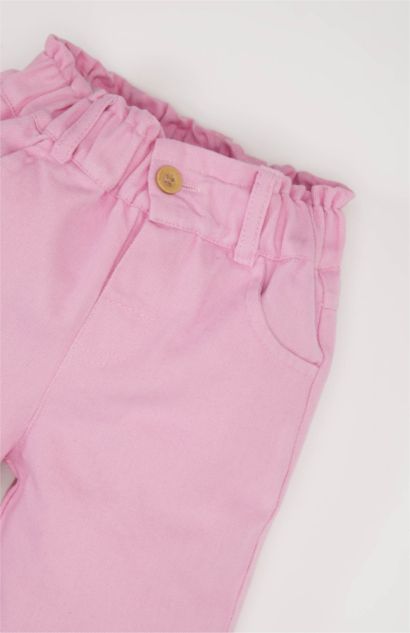 Baby Girl Wide Leg Gabardine Pants