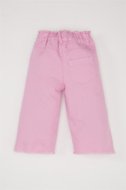 Baby Girl Wide Leg Gabardine Pants