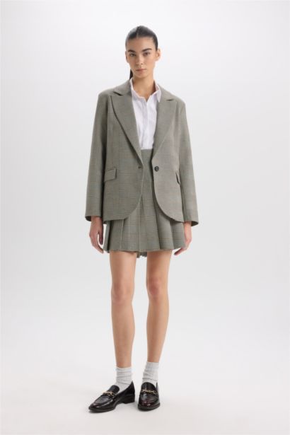 Oversıze Ceket Yaka Blazer Ceket