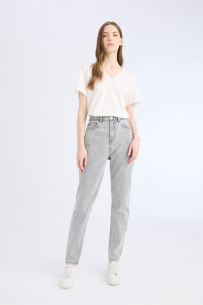 Jean Lina mom fit taille haute longueur cheville