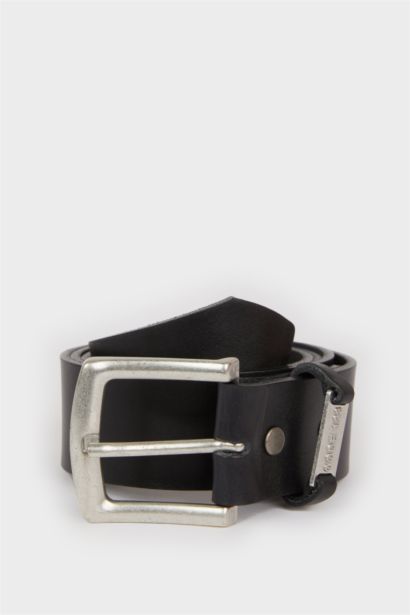Man Leather Casual Belt