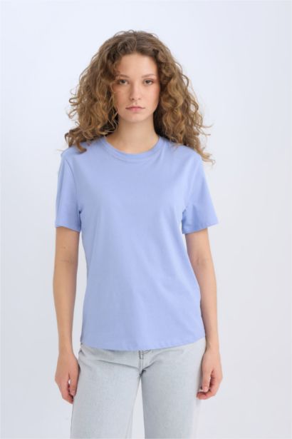 Regular Fit Crew Neck Basic T-Shirt