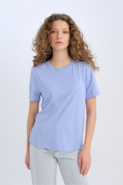 Regular Fit Crew Neck Basic T-Shirt