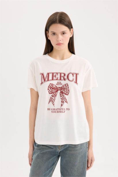 تيشيرت نص ردن قصة عادية بياخة مستديرة