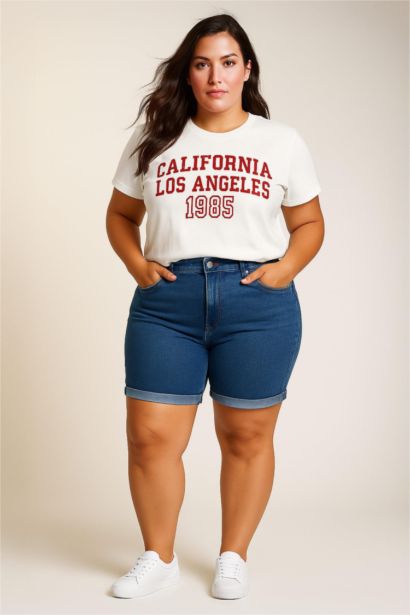 Oversize Fit Crew Neck Short Sleeve T-Shirt