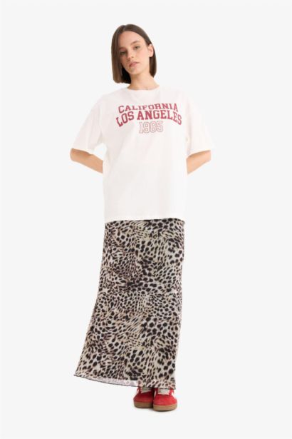 Oversize Fit Crew Neck Short Sleeve T-Shirt