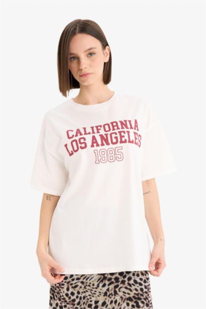 Oversize Fit Crew Neck Short Sleeve T-Shirt