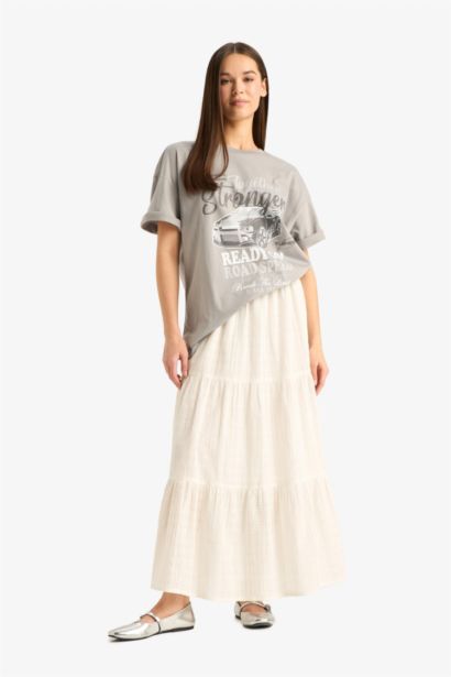 Oversize Fit Crew Neck Short Sleeve T-Shirt