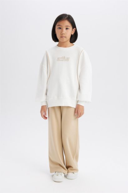 Pantalon de survêtement large pour fille