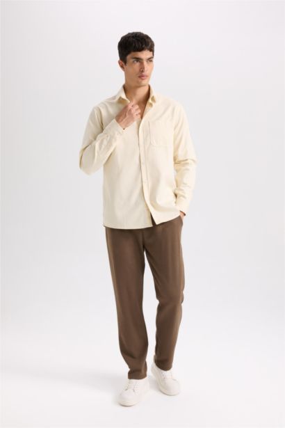 Regular Fit Regular Hem Pocket Detailed Trousers