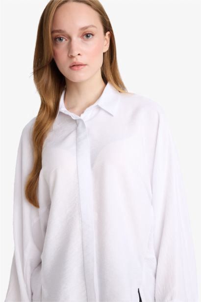 تونيك كتان قصة مريحة