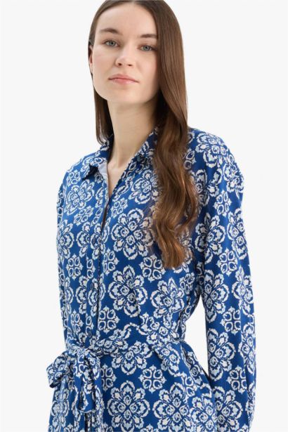 Chemise imprimée en viscose Coupe décontractée