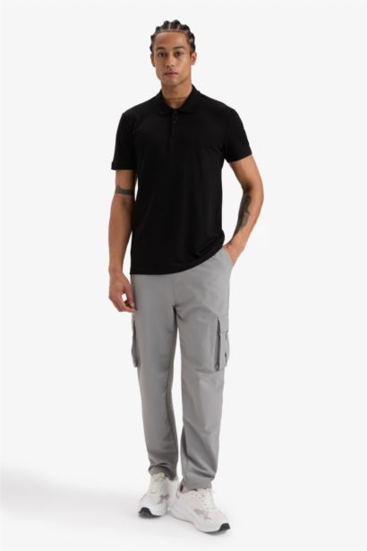 DeFactoFit Slim Fit Pique Polo T-Shirt