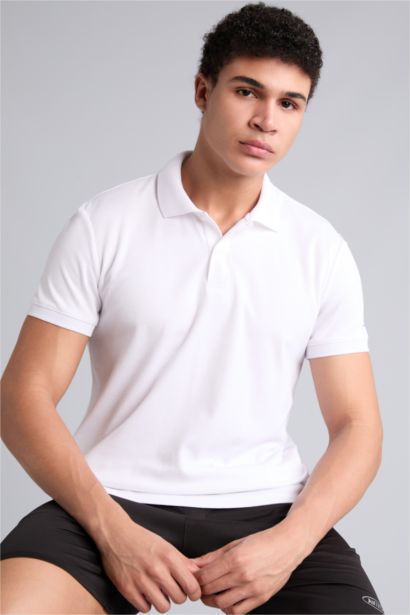 Slim Fit Pique Short Sleeve Polo T-Shirt
