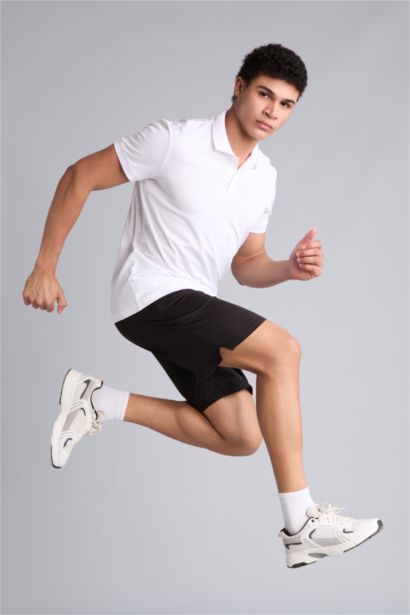 Slim Fit Pique Short Sleeve Polo T-Shirt