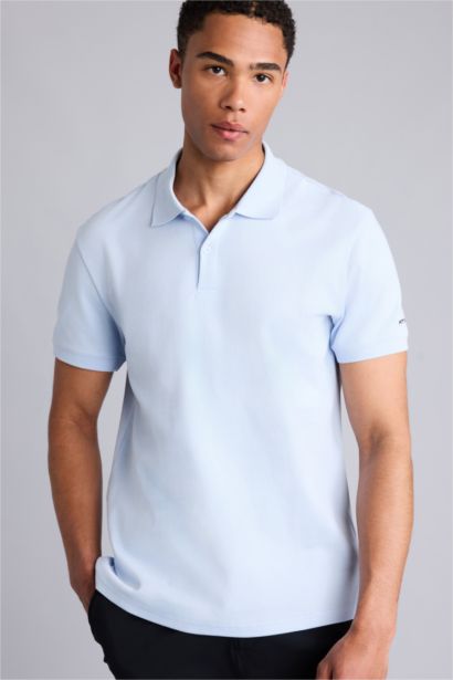 Slim Fit Kısa Kollu Polo Tişört