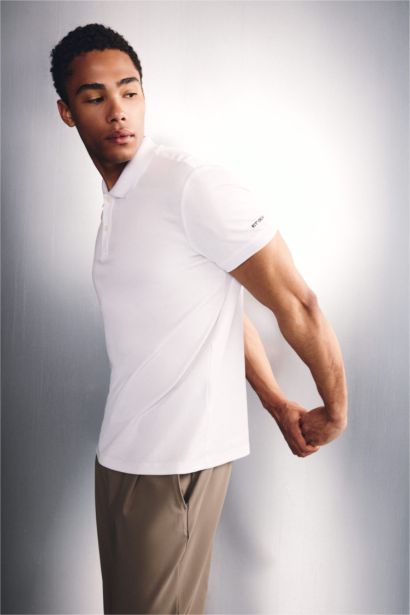 Slim Fit Pique Sports Polo T-Shirt