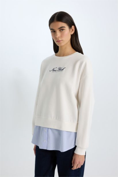 релакс пішімі қала с мойын Свитер