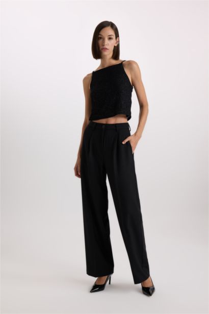 Chemisier Slim à bretelles en tulle