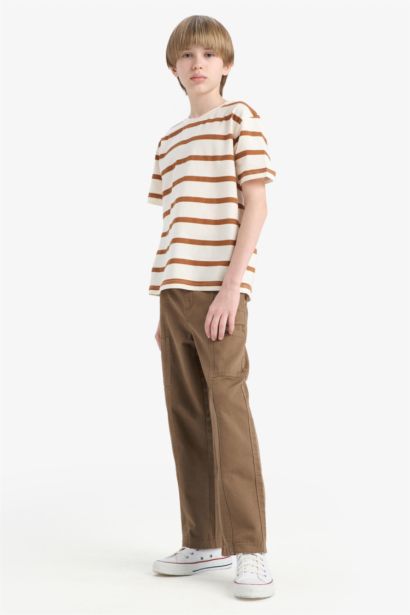 Boy Loose Fit Twill Trousers