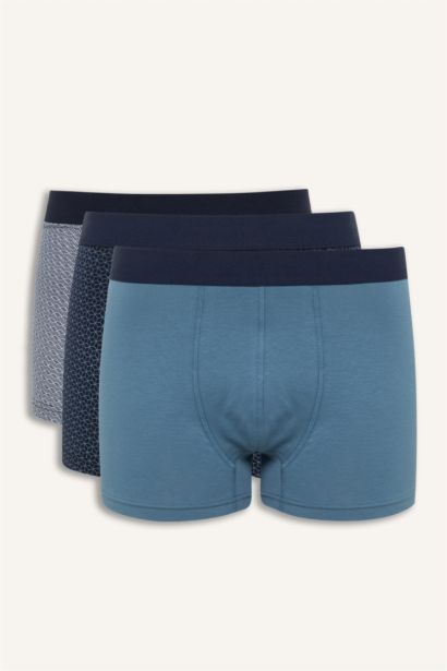Regular Fit Baskılı 3'lü Boxer